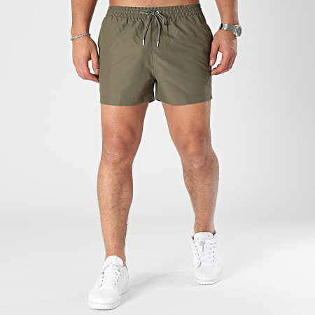 Calvin Klein - Shorts de baño con cordón 0956 Caqui Verde