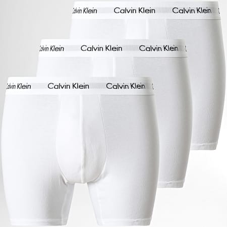 Calvin Klein - Juego de 3 calzoncillos bóxer blancos NB1770A