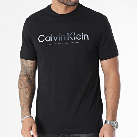 Calvin Klein - Camiseta Diffused Logo 2497 Negra