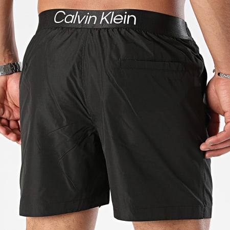 Calvin Klein - Pantalón Corto Mediano con Cordón 0945 Negro