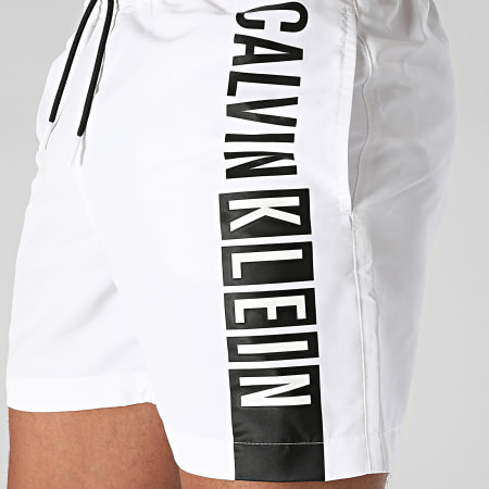 Calvin Klein - Short De Bain Medium Drawstring Graphic 0991 Blanc