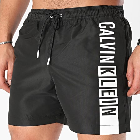 Calvin Klein - Shorts de baño Medium Drawstring Graphic 0991 Negro