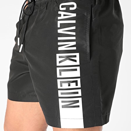 Calvin Klein - Shorts de baño Medium Drawstring Graphic 0991 Negro
