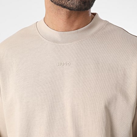 HUGO - Tee Shirt Manches Longues Daposo 50511029 Beige
