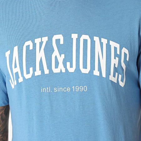 Jack And Jones - Tee Shirt Josh 6514 Bleu