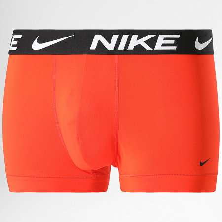 Nike - Juego de 3 bóxers Dri-Fit Essential Micro KE1156 Blanco Negro Naranja