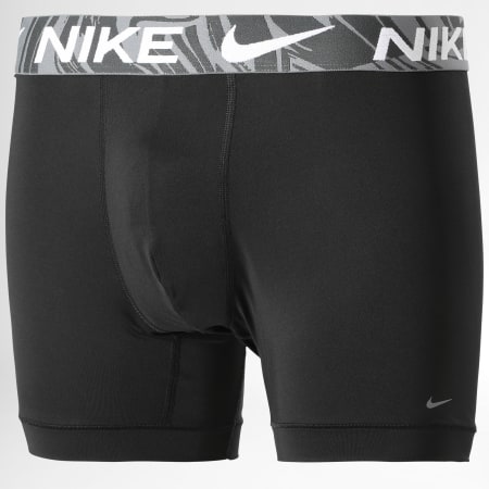 Nike - Juego de 3 bóxers Dri-Fit Essential Micro KE1157 Negro Gris Rosa Verde