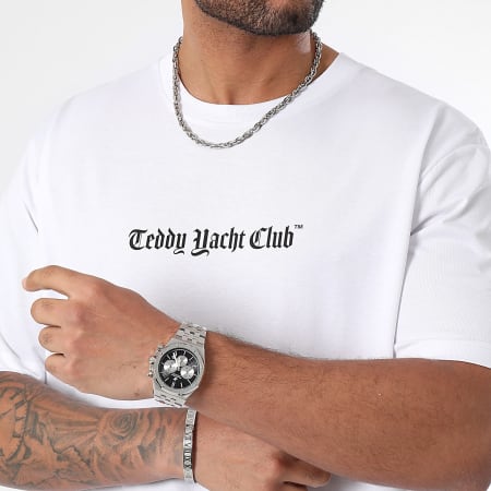 Teddy Yacht Club - Oversize Camiseta Large Courch Edition Blanco