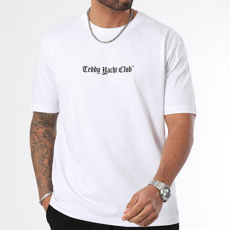 Teddy Yacht Club - Oversize Camiseta Large Courch Edition Blanco