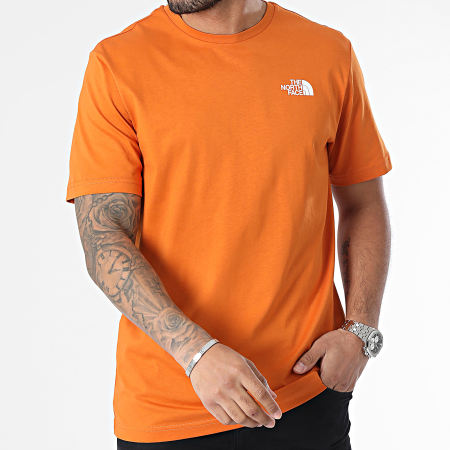 The North Face - Camiseta Redbox A87NP Naranja