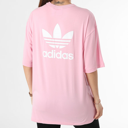 Adidas Originals - Camiseta Trébol Mujer IR8067 Rosa