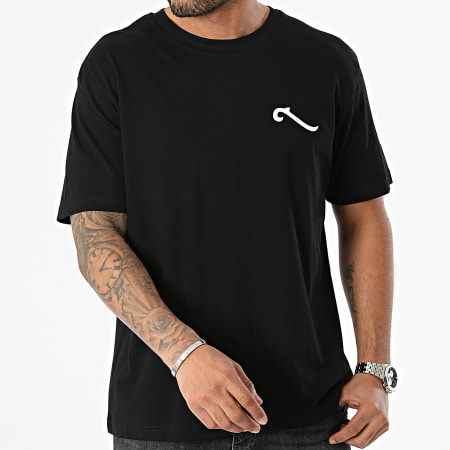 La Piraterie - Oversize Camiseta Large Ratpi Island Negro Blanco