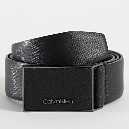 Calvin Klein - Cintura con intarsio in pelle 1761 nero