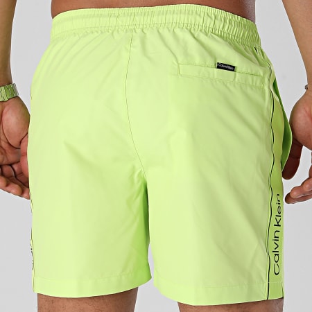 Calvin Klein - Shorts de baño medianos con cordón 0958 Fluo Green