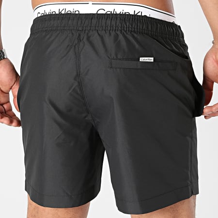 Calvin Klein - Shorts de baño Medium Double WB 0957 Negro