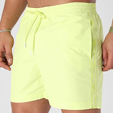 Calvin Klein - Shorts de baño medianos con cordón 0955 Verde lima
