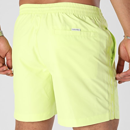 Calvin Klein - Shorts de baño medianos con cordón 0955 Verde lima