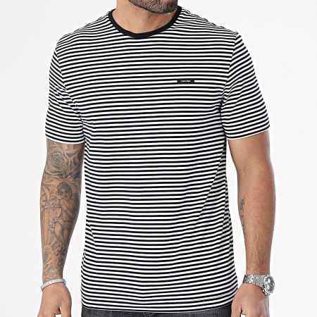 Calvin Klein - Camiseta a rayas 2520 Negro Blanco