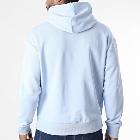 Calvin Klein - Felpa con cappuccio Hero Logo Comfort 1345 Azzurro