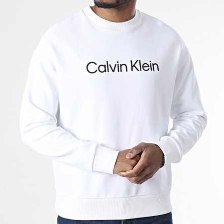 Calvin Klein - Sweat Crewneck Logo Comfort 2956 Blanc