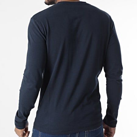 Superdry - Maglietta a maniche lunghe con logo Essential M6010729A blu navy