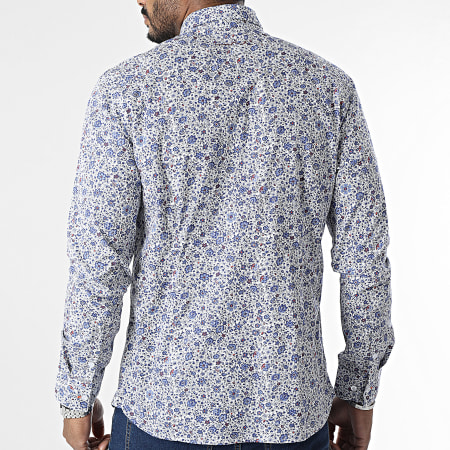 Teddy Smith - Carton Camisa Manga Larga 10711547D Blanco Azul Floral
