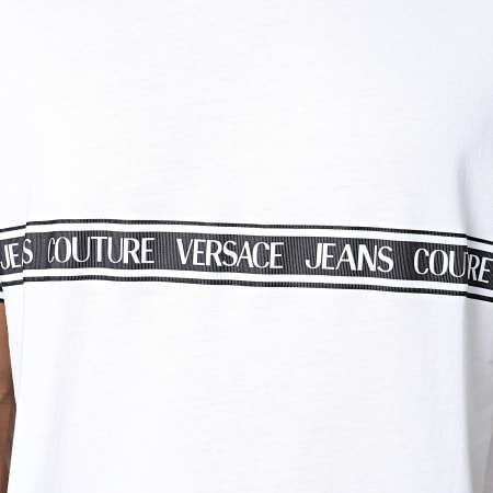 Versace Jeans Couture - Camiseta Cinta 76GAHC06-CJ01C Blanca
