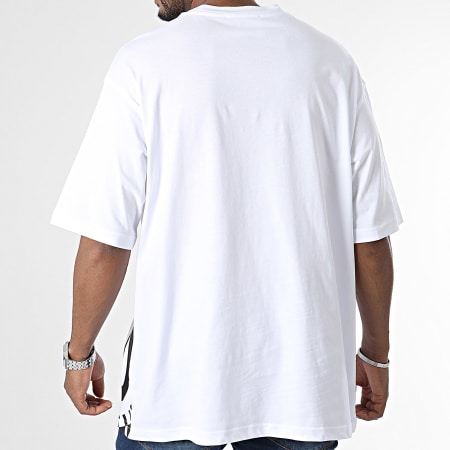 Versace Jeans Couture - Camiseta Oversize grande Vemblem Seas 76GAHT05-CJ00T Blanco
