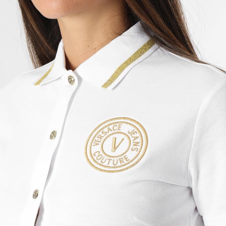 Versace Jeans Couture - Robe Polo Femme 76HAOT03-CJ01T Blanc