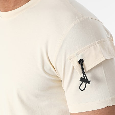 Zayne Paris  - Conjunto de camiseta y pantalón corto de jogging beige