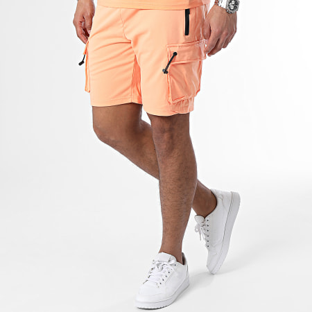 Zayne Paris  - Set di maglietta e pantaloncini da jogging arancioni