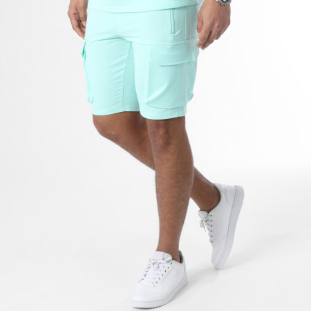 Zayne Paris  - Set di maglietta e pantaloncini da jogging verde chiaro