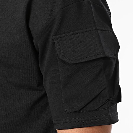 Zayne Paris  - Conjunto de camiseta negra y pantalón corto de jogging