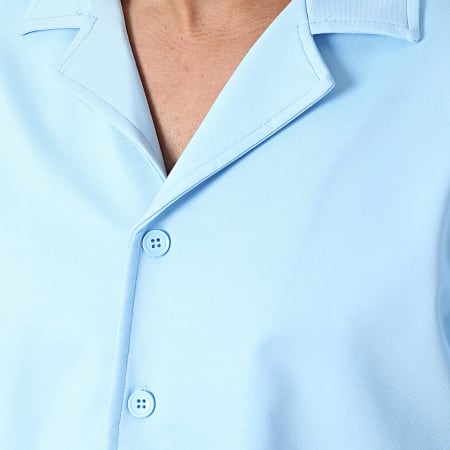 Zayne Paris  - Set camicia a maniche corte e pantaloncini da jogging Azzurro