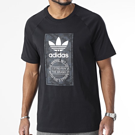 Adidas Originals - Tee Shirt Camo Tongue IS0236 Noir
