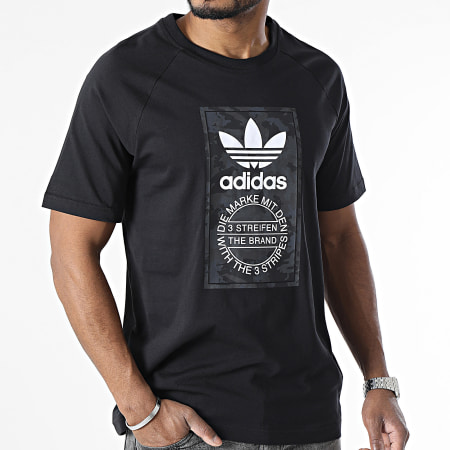 Adidas Originals - Camiseta Camo Tongue IS0236 Negro