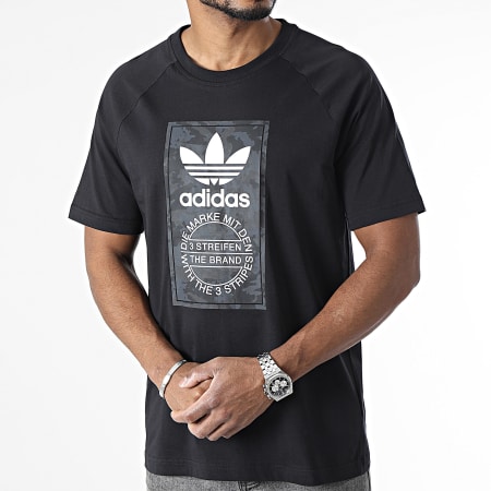 Adidas Originals - Camiseta Camo Tongue IS0236 Negro