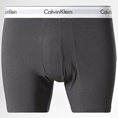 Calvin Klein - Set di 5 boxer NB3911A Blu chiaro Navy Turchese Grigio carbone Beige