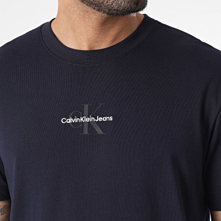 Calvin Klein - Tee Shirt Col Rond 3483 Bleu Marine