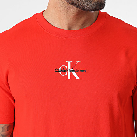 Calvin Klein - Tee Shirt Col Rond 3483 Rouge