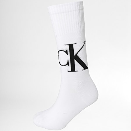 Calvin Klein - Lot De 2 Paires De Chaussettes 701226656 Blanc Noir