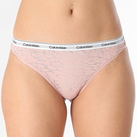 Calvin Klein - Tanga de mujer QD5051E Rosa
