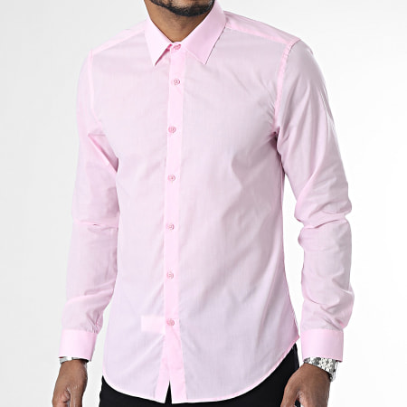Classic Series - Camicia sottile a maniche lunghe rosa