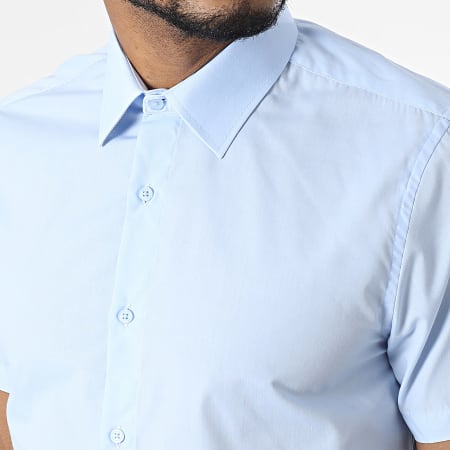 Classic Series - Camicia sottile a maniche corte azzurra