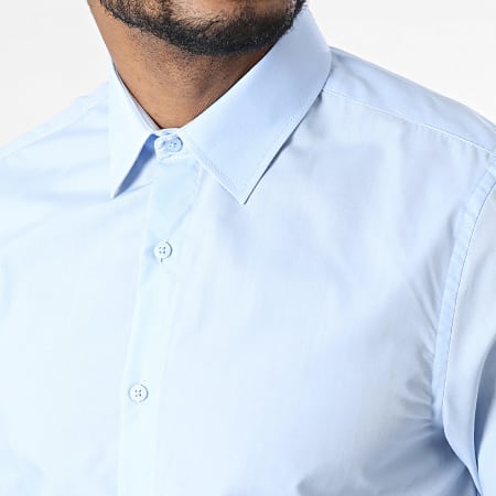 Classic Series - Camicia slim a maniche lunghe blu chiaro