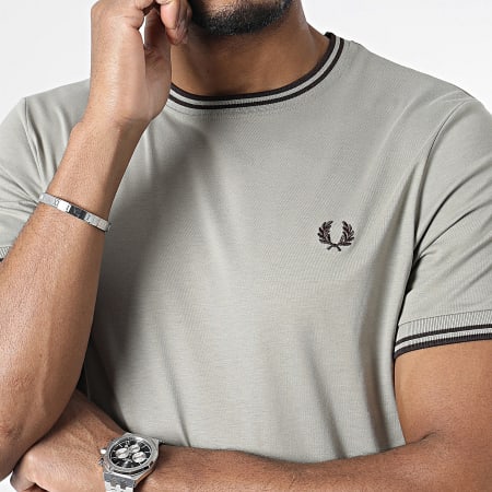 Fred Perry - Tee Shirt Twin Tipped M1588 Gris