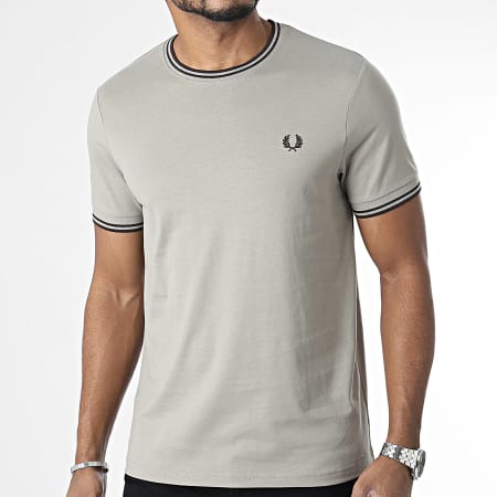 Fred Perry - Tee Shirt Twin Tipped M1588 Gris