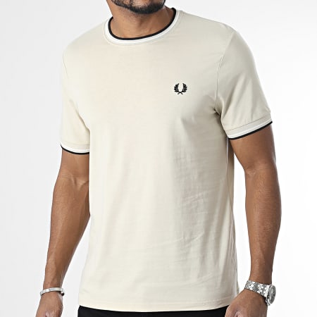 Fred Perry - Tee Shirt Twin Tipped M1588 Beige