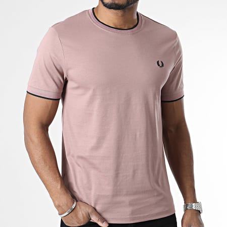 Fred Perry - Tee Shirt Twin Tipped M1588 Rose