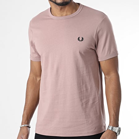 Fred Perry - M3519 Camiseta Ringer Rosa